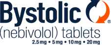 Bystolic (nebivolo) tablets 2.5 mg, 5 mg, 10 mg, 20 mg logo