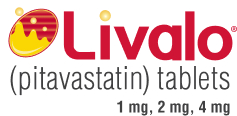 Livalo (pitavastatin) tablets 1 mg, 2 mg, 4 mg logo